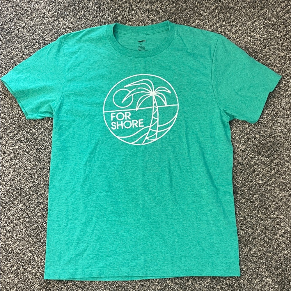 Men's Light Green “For Shore” T-Shirt